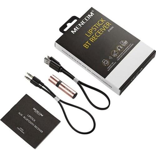 Mencom Receiver 3.5mm Jack Wireless Car Audio Music Adapter With Mic Aux Cable For Speaker Headphone PC