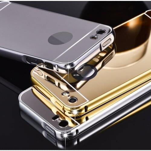 Fashion Luxury Rose Gold Mirror Cases For iPhone 11 Alumimum Metal Frame Cover for iPhone 11 PRO