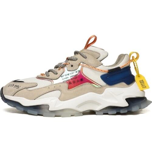 Men Winter Shoes Chaussures Autumn Men Dad Comfortable Shoes Reflective Trend Shoes Men Thick Bottom Walking Shoes