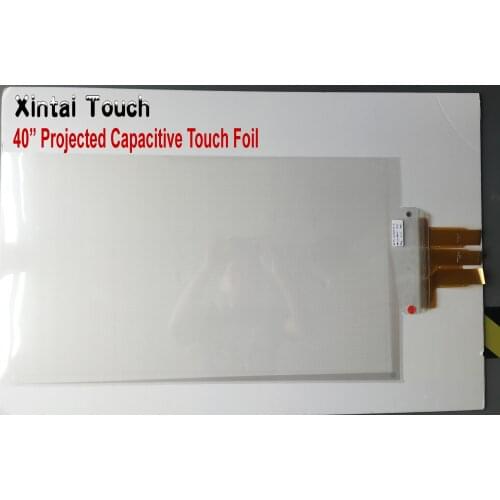 New promotion! 40 inch usb capacitive touch film, Real 20 points touch foil for glass screen