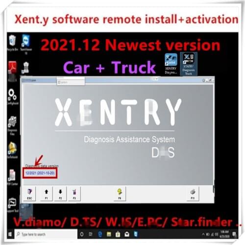 Newest V2021.06 Xentry DAS Software remote Install and Activation MB STAR sd C4 C5 C6 software ve.diamo d.ts w.is e.pc star.fin