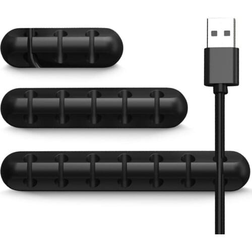 Essager Cable Organizer USB Cable Wire Holder Mouse Headphone Earphone Charger Cord Protector Desk Winder Clip Cable Management