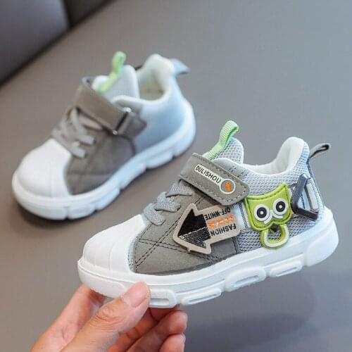 2020 autumn baby shoes comfortable and breathable sports shoes for little boys and girls and baby soft-soled toddler shell shoes