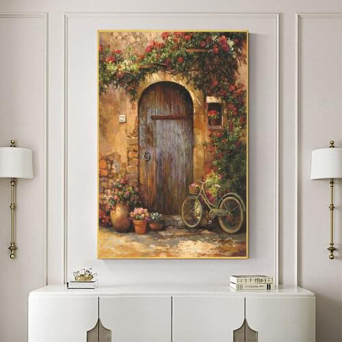 Landscape Scenery DIY Cross Stitch Embroidery 11CT Kits Needlework Craft Set Printed Canvas Cotton Thread Home Sale