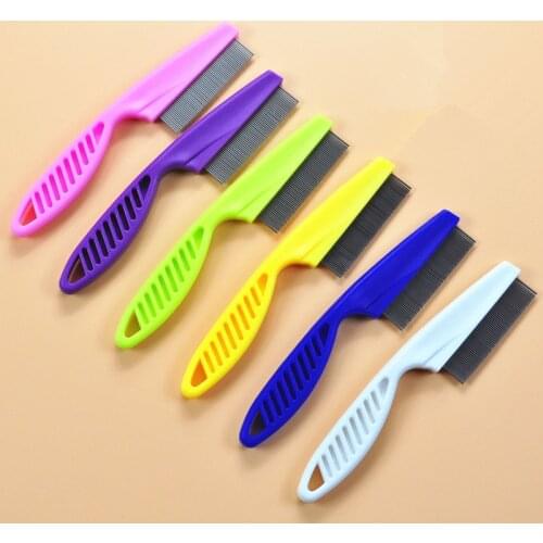 Protect Flea Comb For Dog Cat Hair Fur Shedding Grooming Comb Comfort Cleaning Tool 304 Stainless Steel Deworming Brush