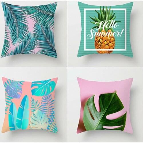 Plants Leaf Fruit Pineapple Throw Pillow Case Cushion Cover Home Chair Room Decor