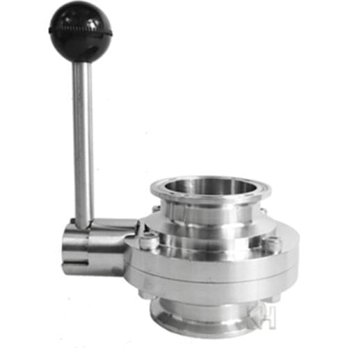 19MM - 108MM SS304 stainless steel sanitary clip butterfly valve
