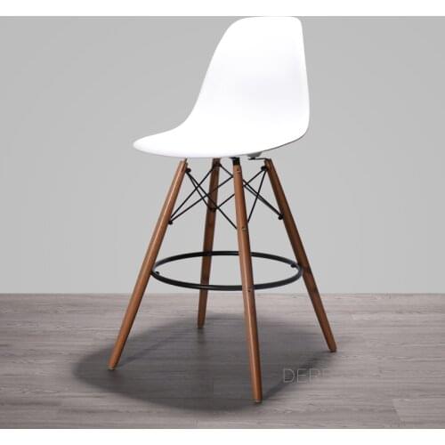 MODERN DESIGN SEAT HEIGHT 69CM FASHION NICE BAR CHAIR STOOL SOLID WOODEN PLASTIC lOFT CAFE HIGH KITCHEN ROOM COUNTER STOOL 1PC