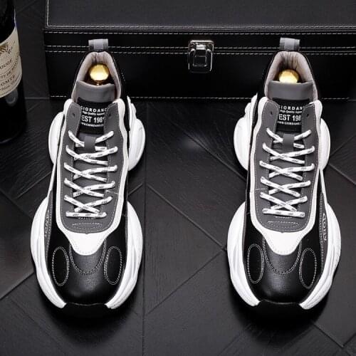 T-1616 New Designer high quality Studded Casual Boots British Man Trending Leisure Male black white boots