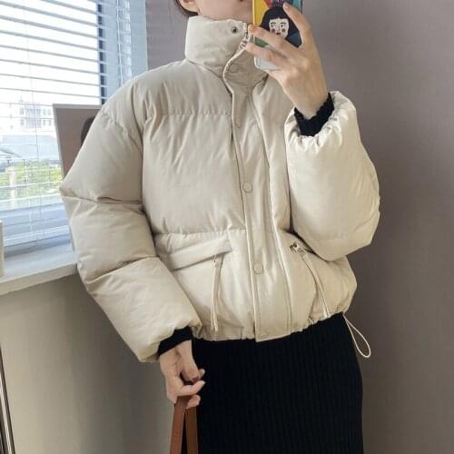 Thick Down Cotton Clothes Female Short Winter 2021 New Tide Bag Clothing Korean Version of The Loose Cotton Coat
