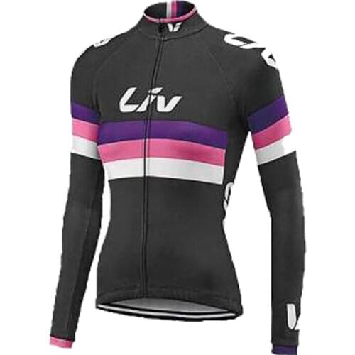 LIV Jersey 2021 Women Road Bike Clothing Spring /Autumn Cycling Pro Team Long Sleeve MTB Bicycle Jersey Breathable Ropa Ciclismo