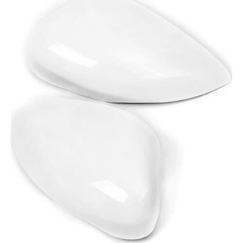 1Pcs White Rearview Side View Mirror Replacement Cover Cap Case Shell For Ford For Fiesta 2008 2009 2010 2011 2012 2013 2014 201