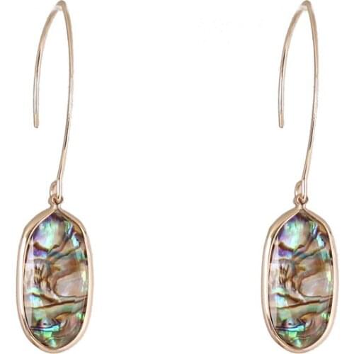 10 pair /lot wholesale fashion jewelry metal geometry shell Earrings