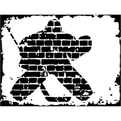 11.2 * 14.7 Fashion Personality Creativity Hockey Car Decoration Accessories Vinyl Sticker Car Styling