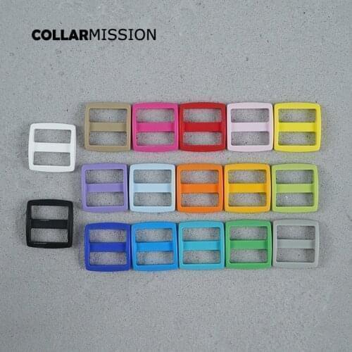 20pcs/lot Retailing colorful high quality plastic Tri-Glid clasp release for 25mm DIY dog collar accessory buckle 17 colours