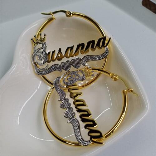 2021 Lateefah new fashion custom zircon round earrings for women elegant hoop earrings personality jewelry for women