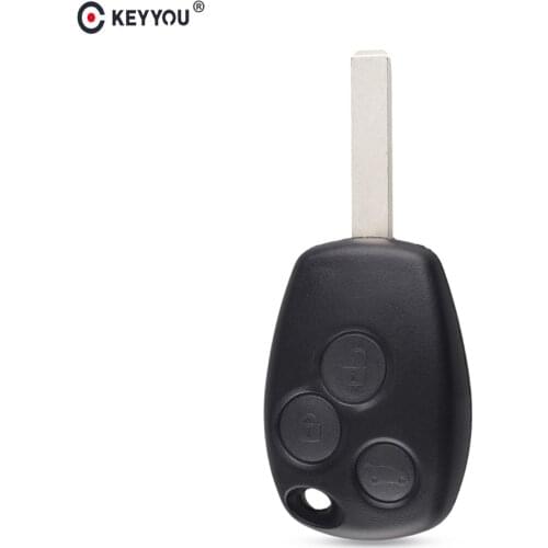 KEYYOU 3 Button Replacement Uncut Blank Blade Car Key Cover Case Fob For Renault Dacia Modus Clio 3 Twingo Kangoo Key Shell