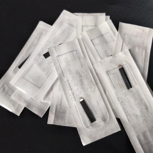 500Pcs Microblading Needles 18Pin U Shape Blade Black Color for Permanent Makeup Manual Eyebrow Tattoo Pen Cosmetic Tool