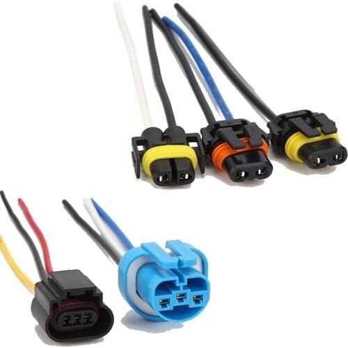 9004 9005 9006 H1 1H1 3H 16 Car Accessories Bulb Lamp Socket Headlight Socket Waterproof and Dustproof Car Goods