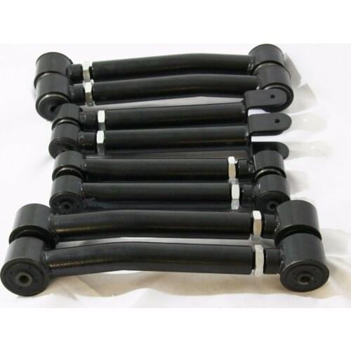 Adj.Control Arm SET 8 PC BLACK for Jeep 93-98 Grand Cherokee 97-06 wrangler TJ