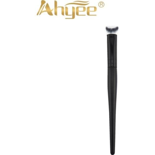Ahyee New Small 3DEye Brush HD Precision Deepen Crease Nose Contour Black Wood Handle Aluminum Synthetic Hair Makeup Brush Tool