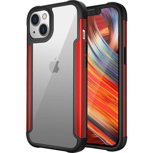 For iPhone 12 Pro Max Case,for iPhone 12 Mini Case Shockproof Protective Case Hard PC Back & Metal Frame with TPU Edge Cover
