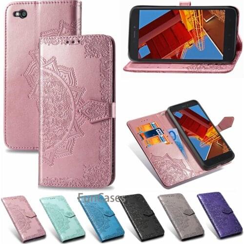 Phone Case For Xiaomi Redmi GO Case PU Leather Wallet Retro Plain Flip Full Cover Case Redmi GO Fashion Smartphone Protector