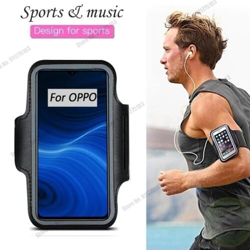 Arm band Gym Running Sports Phone Pouch Bag For OPPO Realme 8 Pro C21 GT Find X3 Neo A94 A74 F19 Reno 5 Pro Plus on Hand Cover