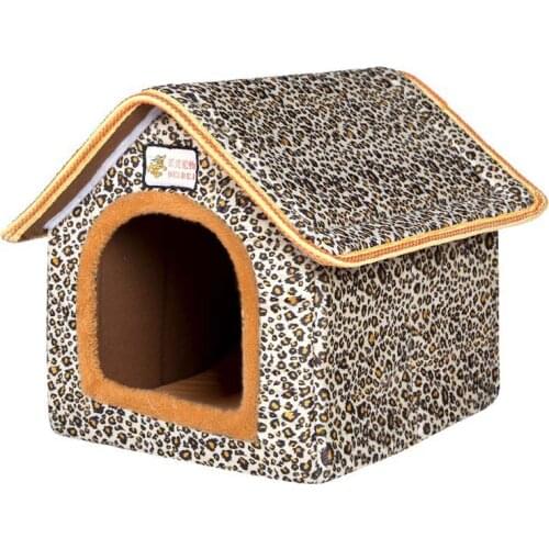 Small and Medium Dog Pet Kennel Teddy Four Seasons Removable and Washable Small House Bomei Closed Net Red Cat Litter Villa