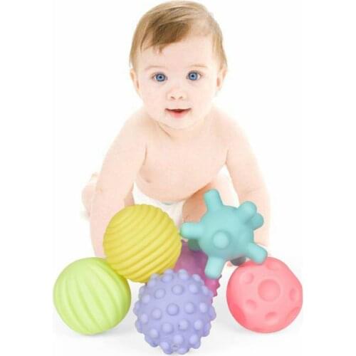 Toys For 1-3 Year Old Baby Toddler Toys Touch Hand Ball Toys Infant Soft Rubber Textured Multi Sensory Tactile Pinch Bath