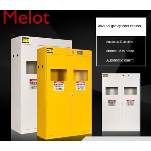 Customized Gas Bottle Explosion-Proof Cabinet Combustible Gas Storage Box Oxygen Steel Cylinder Cabinet Intelligent Alarm