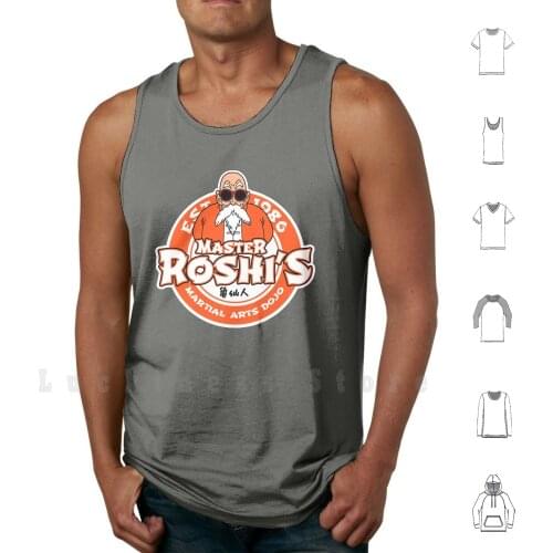 Kame Sennin Dojo tank tops vest sleeveless Anime Manga Kame Sennin Dojo Geek Nerd Funny Parody Humor Martial Arts
