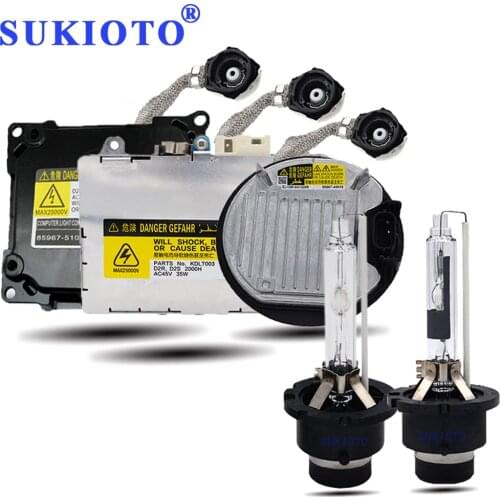 SUKIOTO Original 35W 55W xenon D4S D2S xenon Bulb lamp 3000K 4300K 5000K 6000K 8000K d2r d4r d2s d4s ballasts hid Headlight kit