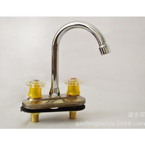 Hot and cold taps basin faucet basin single handle faucet holes copper whole basin taps