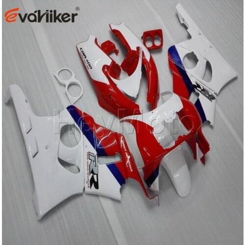 Motorcycle cowl for CBR400RR NC29 1990 1991 1992 1993 1994 red white ABS Plastic motorcycle fairings