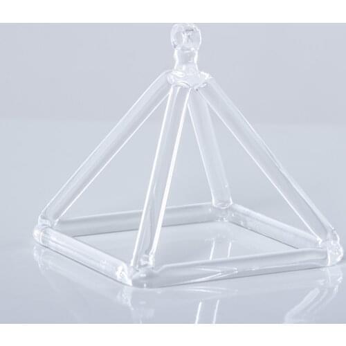 5" quartz crystal singing pyramid for therapy healing and sound healing