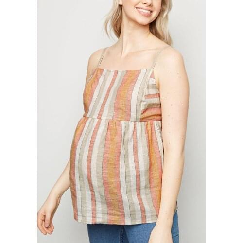 Womens wear suspenders, European and American stripes, pregnant womens head-covering vests, mothers