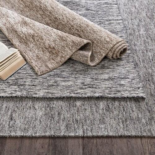 Manual High Quality Concise Modern A Living Room Wool Carpet Bedroom Bedside Carpet