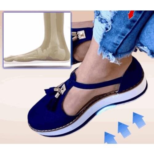 Spring Summer Shoes 2020 Women Hemp High Heel Platform Outdoor Leisure Buckle Slippers Beach Sandals Ladies Sexy Sandals