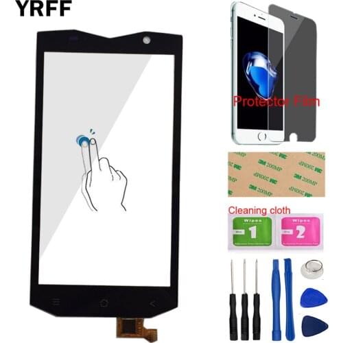 Mobile Phone Touch Screen For Blackview BV8000 Touch Screen Lens Sensor Touch Panel Digitizer Sensor Tools + Protector Film
