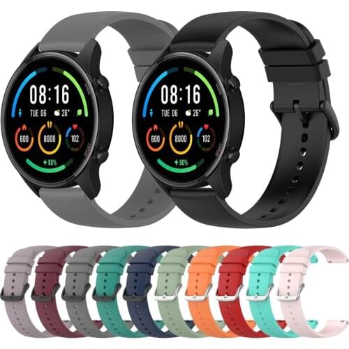 22mm Silicone Sports Strap For Xiaomi Mi Watch Color Sports Edition band For Mi Watch Color Bracelet Watchband