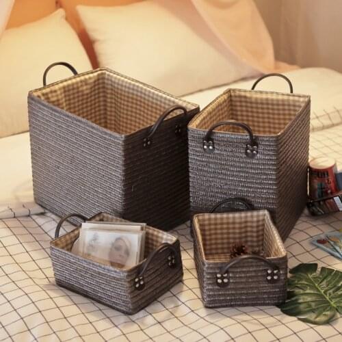 Clothing Storage Box Foldable Storage Basket Bins with Handle Office Bedroom Closet Toy Laundry Baskets Large Sundries Organizer