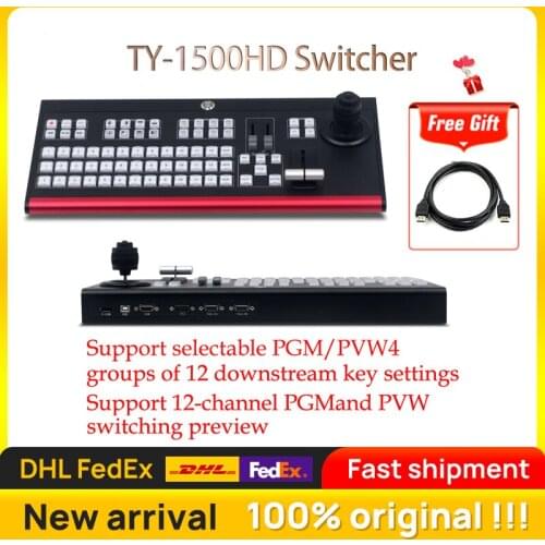 TY-1500HD Control Panel of Vmix Switcher Video Recording Equipment Video Switcher for New Media Live Youtube Ins TV Broadcasts