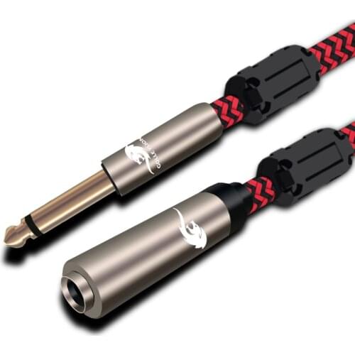 High Quality MONO Male Jack 6.5mm to 6.5mm Female Audio Cable For Mixer Electric Guitar Bass Audio Extension Cable 1m 2m 3m