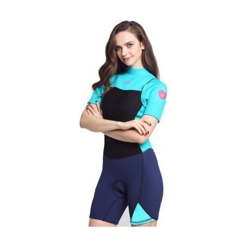 Women Neoprene Scuba Wetsuit 2MM One Piece Long Sleeve Surfing SwimWear Zipper Water Sport Snokling Sailing Fishing Diving Suit