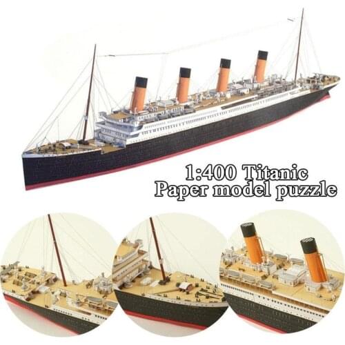 1:400 Titanic Cruise Ship Paper Model Ship Model Handmade Blocks Educational Figure Diy Military Fan Gift Titanic Cruise Boat