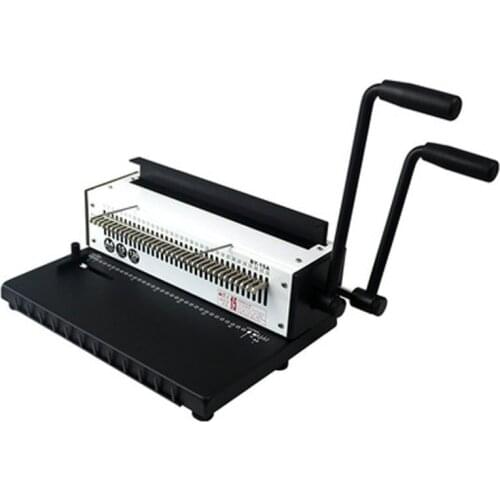 1pcs Manual Wire binding machine 34 Holes Metal Spiral Wire Spool Binding Machine A4 Binder Puncher machine