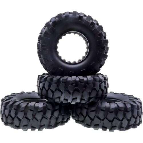 4PCS 1:10 Scale 1.9inch Rocks Crawler Car Tires 96mm 108mm Tyres for 1/10 RC Axial SCX10 RC4WD D90 Traxxas Redca TF2 Off-road