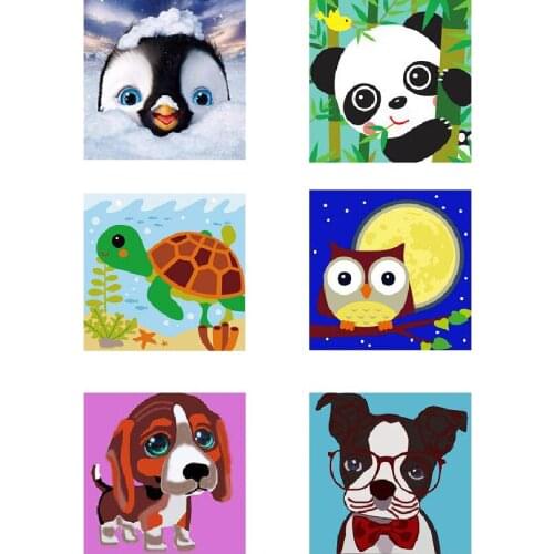 Disney Diamond Painting by Number Kits for Kids Panda Dog Crystal Rhinestone Diamond Embroidery Paintings Pictures Art Craft