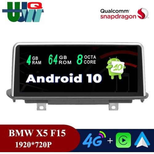 UJQW 10.25" 2 Din Android 10.0 Car Multimedia Player for BMW X5 F15 X6 F16 NBT EVO BT Autoradio Wifi GPS Navi Carplay Mirrorlink